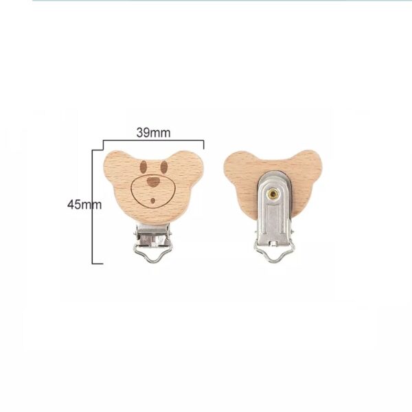 Pinza oso chupetero de madera haya - Imagen 2