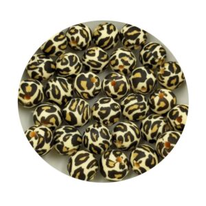 Bolas de silicona Leopardo 12mm